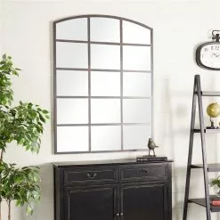 Grayson Lane 48-in L X 36-in W Industrial Arch Clear Framed Wall Mirror 10 Grayson Lane 48-in L X 36-in W Industrial Arch Clear Framed Wall Mirror -GRAYSON LANE SHOP 330901949 AlternateImage2