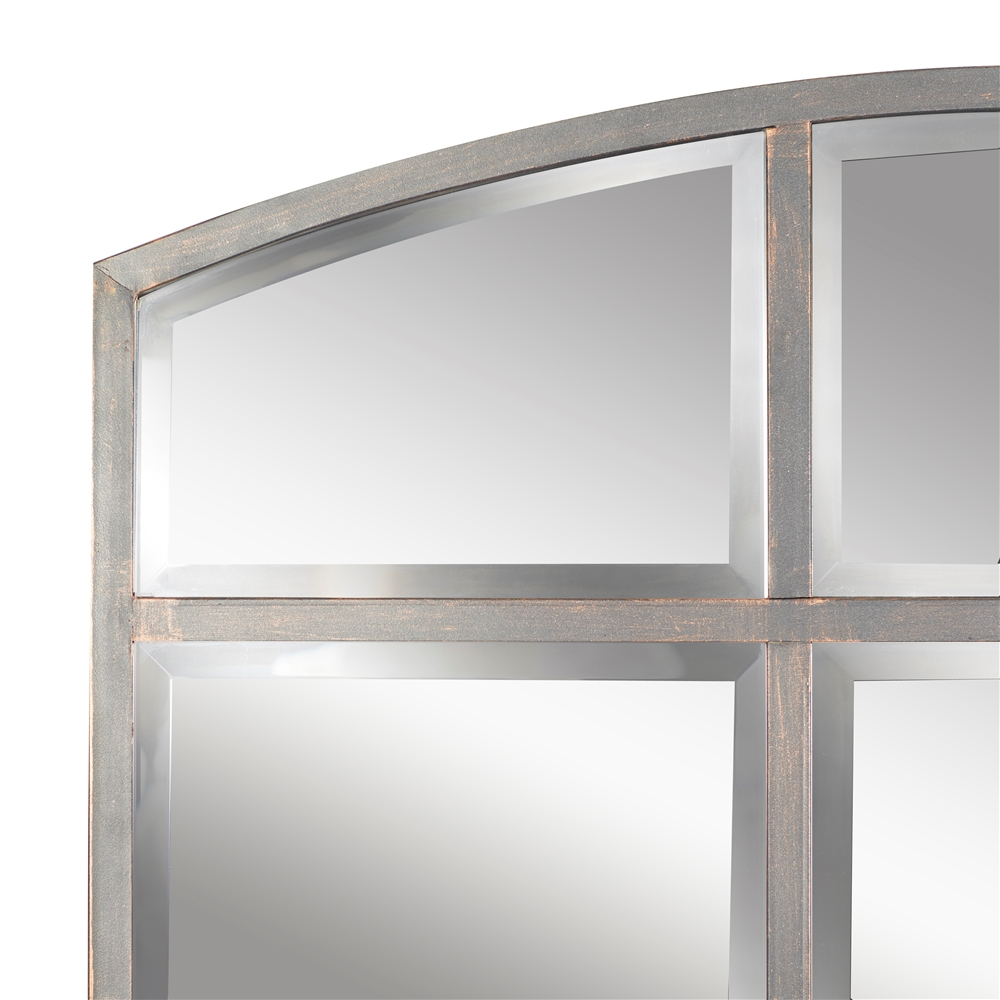 Grayson Lane 48-in L X 36-in W Industrial Arch Clear Framed Wall Mirror 3 Grayson Lane 48-in L X 36-in W Industrial Arch Clear Framed Wall Mirror - Image 3