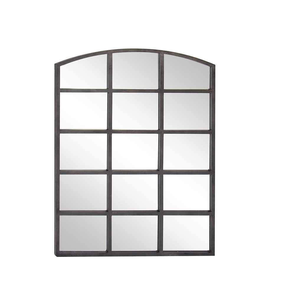 Grayson Lane 48-in L X 36-in W Industrial Arch Clear Framed Wall Mirror 5 Grayson Lane 48-in L X 36-in W Industrial Arch Clear Framed Wall Mirror - Image 5