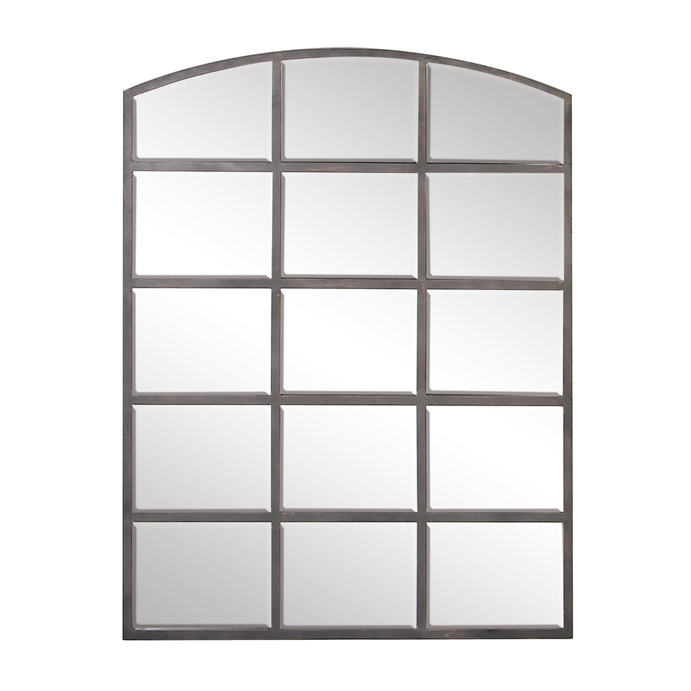 Grayson Lane 48-in L X 36-in W Industrial Arch Clear Framed Wall Mirror 6 Grayson Lane 48-in L X 36-in W Industrial Arch Clear Framed Wall Mirror - Image 6