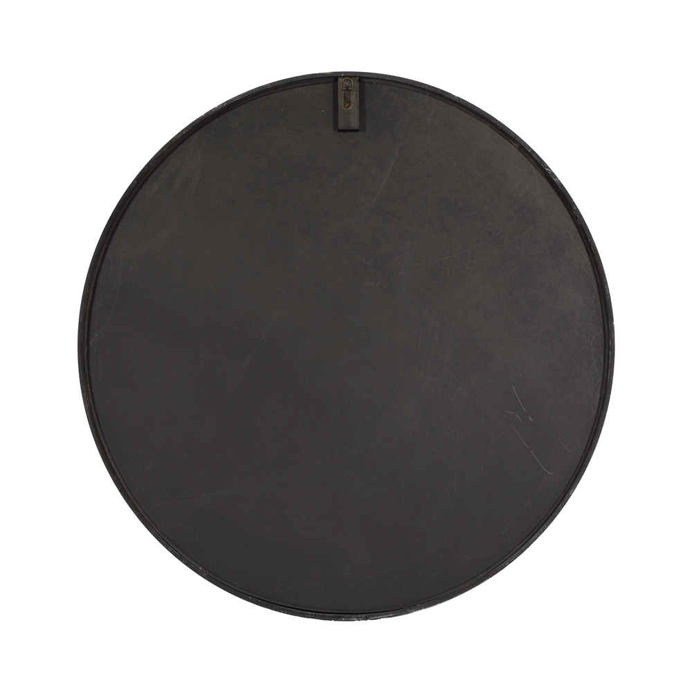 Grayson Lane 40-in L X 40-in W Vintage Round White Framed Wall Mirror 5 Grayson Lane 40-in L X 40-in W Vintage Round White Framed Wall Mirror - Image 5