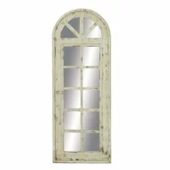 Grayson Lane 53.13-in L X 206-in W Vintage Arch White Framed Wall Mirror 7 Grayson Lane 53.13-in L X 206-in W Vintage Arch White Framed Wall Mirror -GRAYSON LANE SHOP 330901951 MainImage 001
