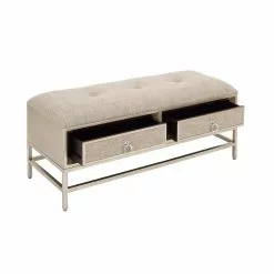 Grayson Lane Industrial Beige/Light Brown Storage Bench -GRAYSON LANE SHOP 330901954 AlternateImage6