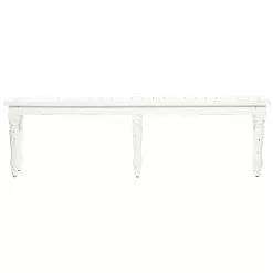 Grayson Lane Farmhouse Distressed White Accent Bench 8 Grayson Lane Farmhouse Distressed White Accent Bench -GRAYSON LANE SHOP 330901962 AlternateImage5
