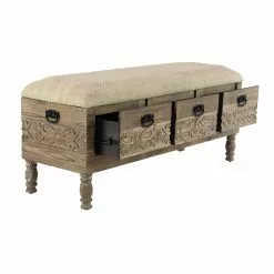 Grayson Lane Farmhouse Light Brown/Black/Beige Storage Bench 9 Grayson Lane Farmhouse Light Brown/Black/Beige Storage Bench -GRAYSON LANE SHOP 330901965 AlternateImage5