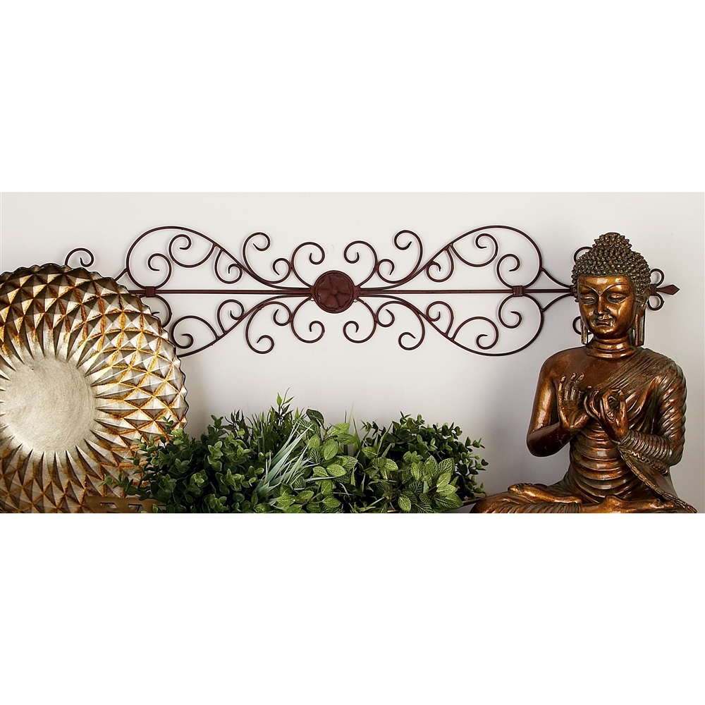 Grayson Lane 1-in H X 44-in W Brown Metal Transitional Ornamental Wall Accent 1 Grayson Lane 1-in H X 44-in W Brown Metal Transitional Ornamental Wall Accent