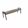 Grayson Lane Industrial Brown/Black Accent Bench