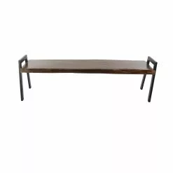 Grayson Lane Industrial Brown/Black Accent Bench -GRAYSON LANE SHOP 330901971 MainImage 001