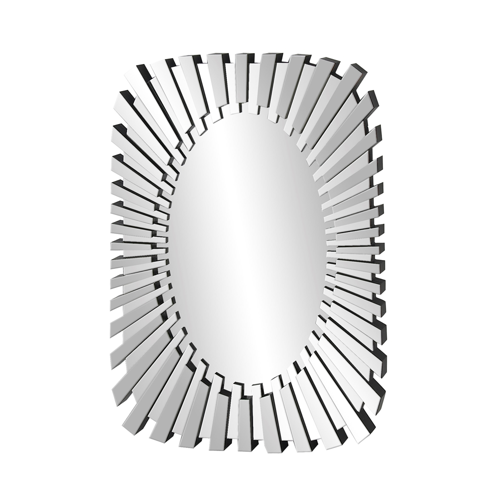 Grayson Lane 31.38-in L X 47.5-in W Glam Oval Clear Framed Wall Mirror 6 Grayson Lane 31.38-in L X 47.5-in W Glam Oval Clear Framed Wall Mirror - Image 6