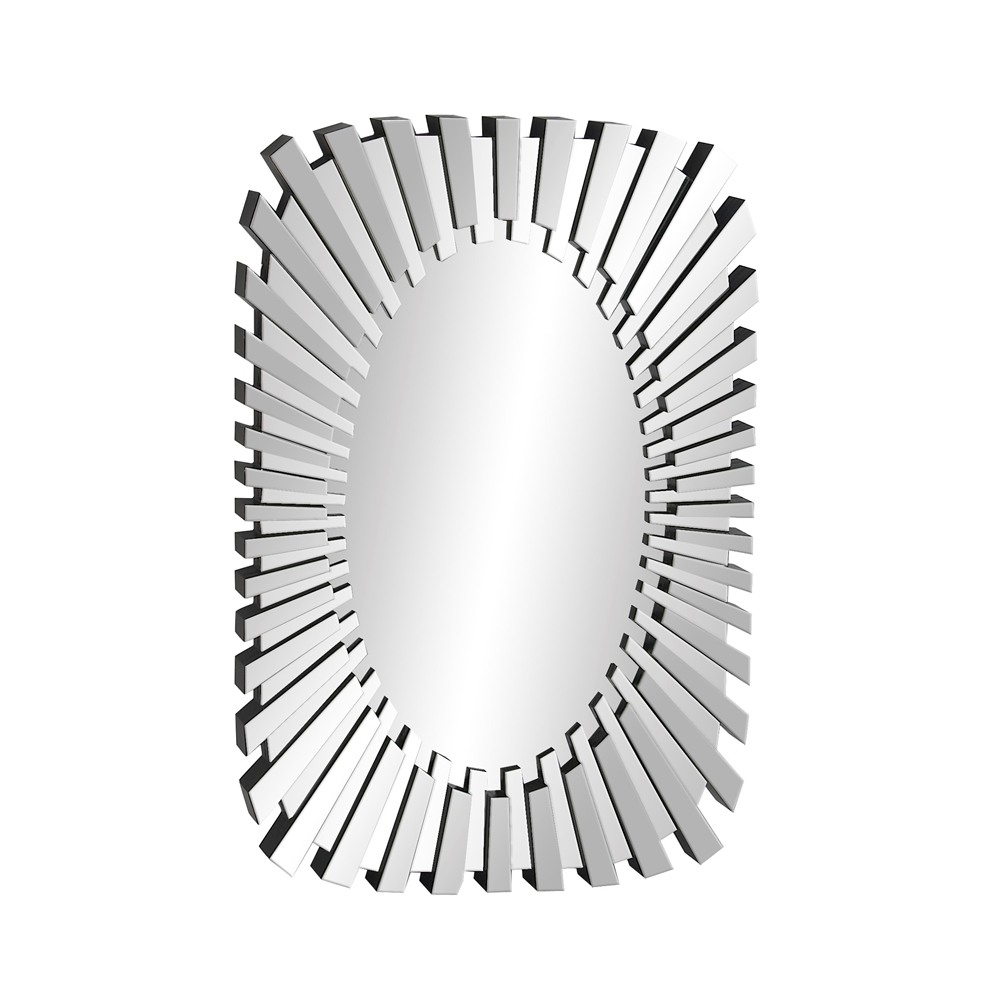 Grayson Lane 31.38-in L X 47.5-in W Glam Oval Clear Framed Wall Mirror 3 Grayson Lane 31.38-in L X 47.5-in W Glam Oval Clear Framed Wall Mirror - Image 3