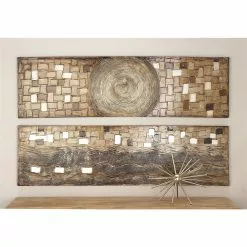 Grayson Lane Frameless 20-in H X 70-in W Abstract Wood 3D Art -GRAYSON LANE SHOP 330901985 AlternateImage2