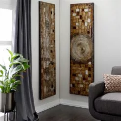 Grayson Lane Frameless 20-in H X 70-in W Abstract Wood 3D Art -GRAYSON LANE SHOP 330901985 AlternateImage4