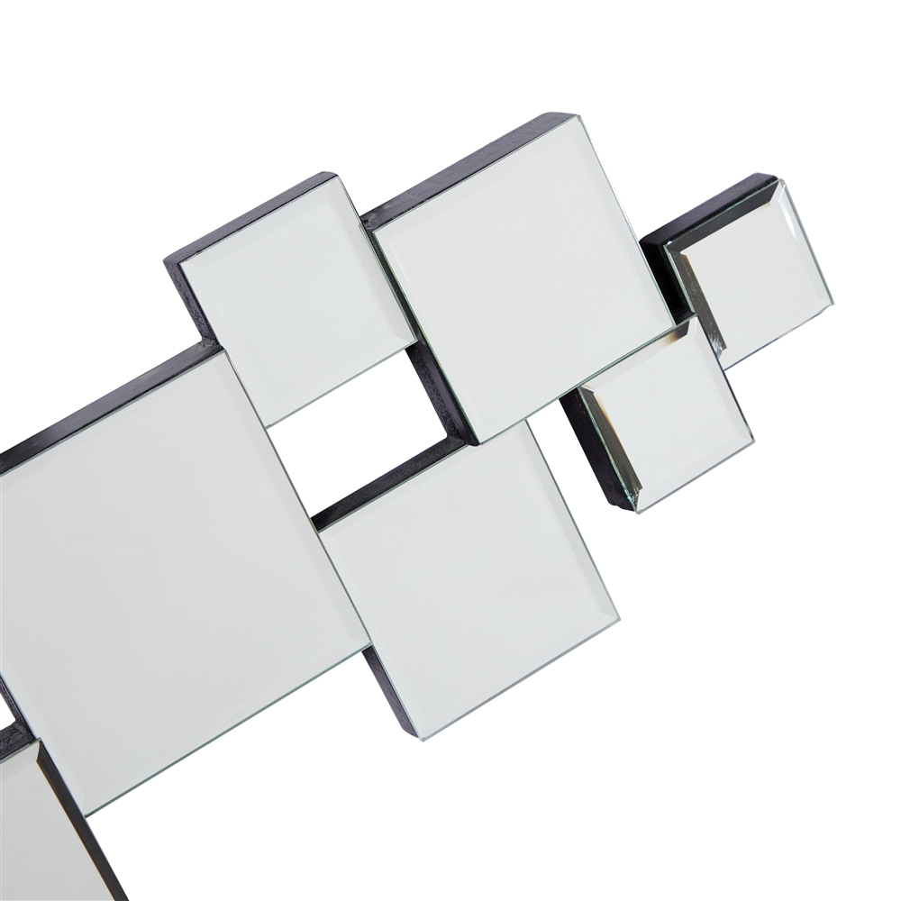 Grayson Lane 48.13-in L X 21.19-in W Glam Square Silver Framed Wall Mirror 4 Grayson Lane 48.13-in L X 21.19-in W Glam Square Silver Framed Wall Mirror - Image 4