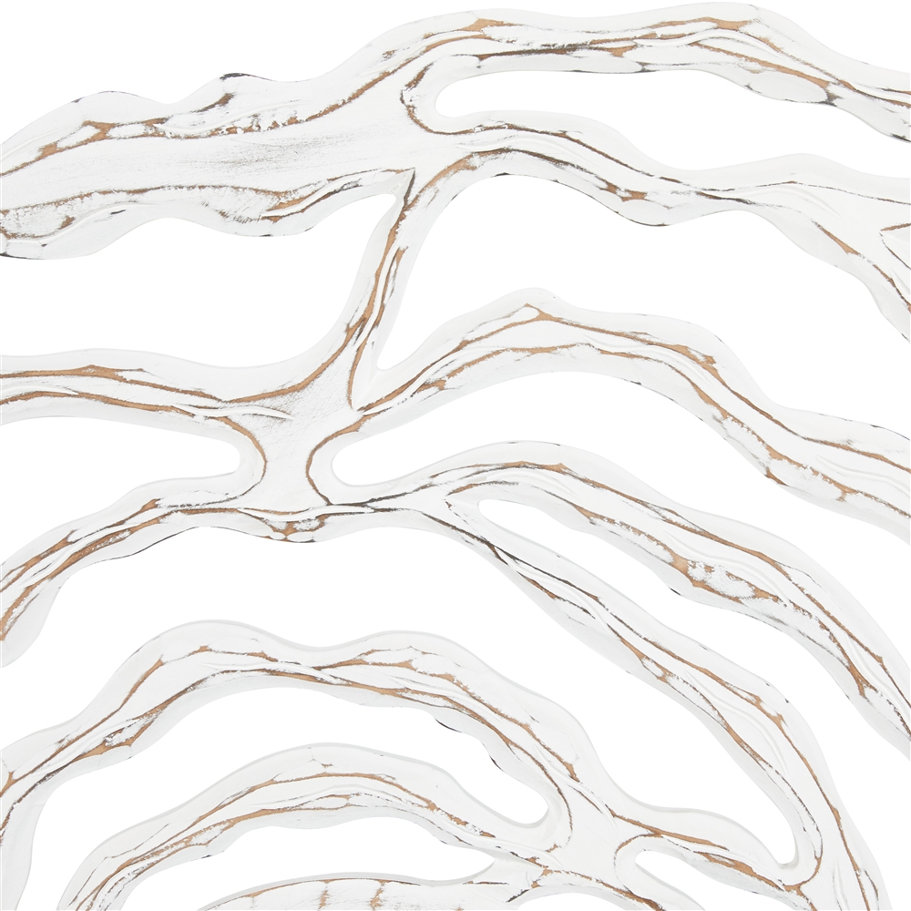 Grayson Lane 45-in L X 45-in W Coastal Round White Framed Wall Mirror 3 Grayson Lane 45-in L X 45-in W Coastal Round White Framed Wall Mirror - Image 3