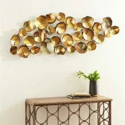 Grayson Lane 22-in H X 62-in W Gold Metal Modern/Contemporary Ornamental Wall Accent 8 Grayson Lane 22-in H X 62-in W Gold Metal Modern/Contemporary Ornamental Wall Accent -GRAYSON LANE SHOP 330901998 AlternateImage2