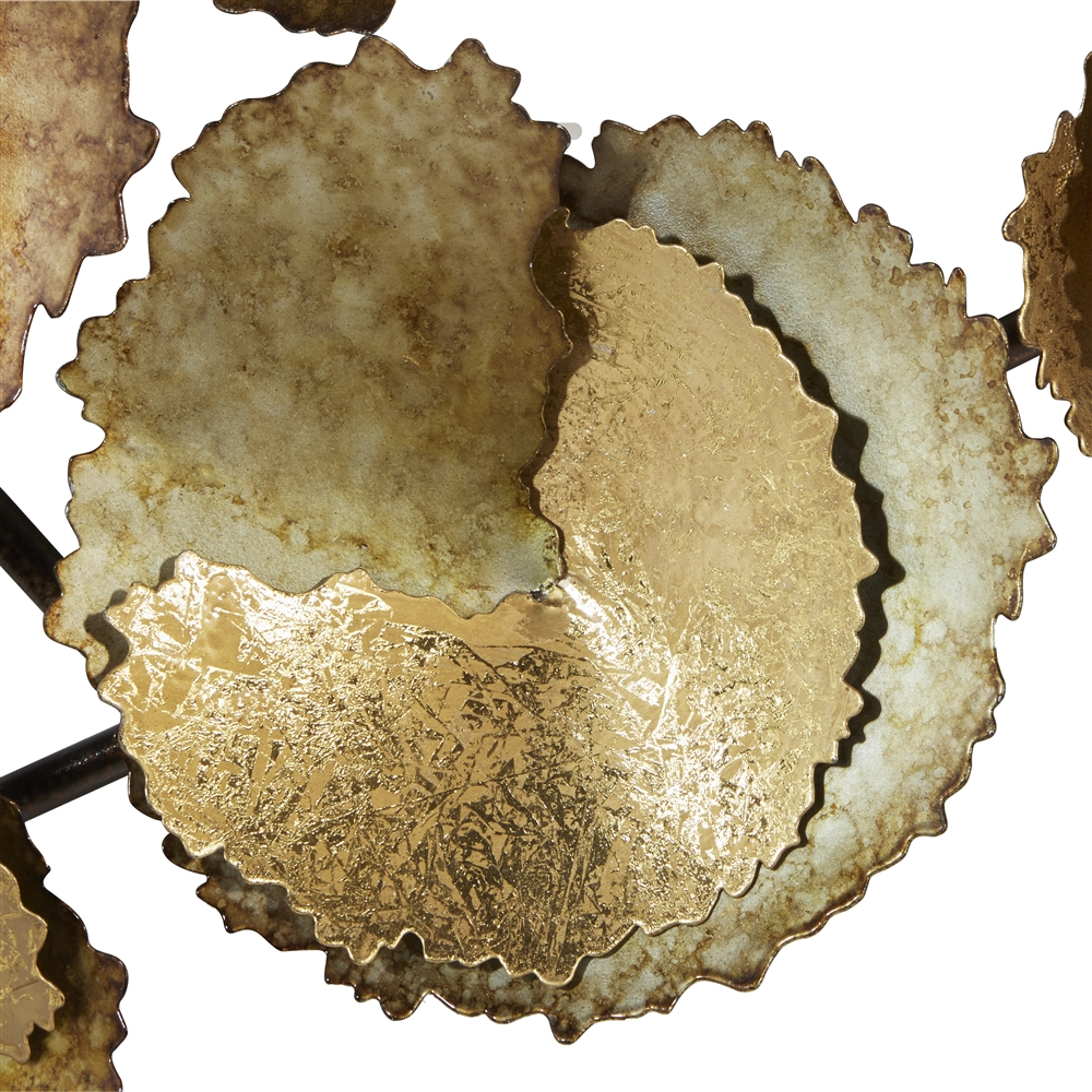Grayson Lane 22-in H X 62-in W Gold Metal Modern/Contemporary Ornamental Wall Accent 5 Grayson Lane 22-in H X 62-in W Gold Metal Modern/Contemporary Ornamental Wall Accent - Image 5