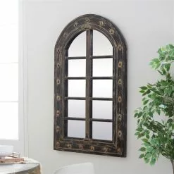 Grayson Lane 48-in L X 32-in W Rustic Arch Brown Framed Wall Mirror -GRAYSON LANE SHOP 330901999 AlternateImage2