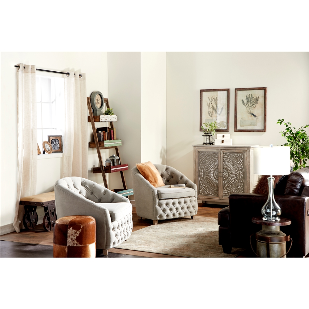 Grayson Lane Industrial Beige Accent Bench 3 Grayson Lane Industrial Beige Accent Bench - Image 3