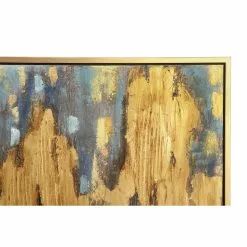 Grayson Lane Gold Wood Framed 47-in H X 36-in W Abstract Brown Canvas Painting