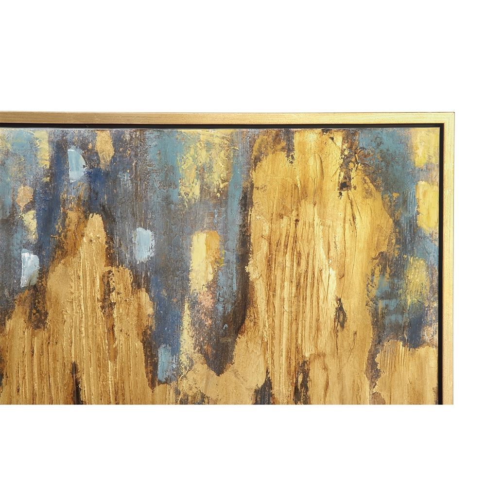 Grayson Lane Gold Wood Framed 47-in H X 36-in W Abstract Brown Canvas Painting 1 Grayson Lane Gold Wood Framed 47-in H X 36-in W Abstract Brown Canvas Painting