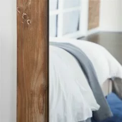 Grayson Lane 71-in L X 27.63-in W Rustic Rectangle Brown Framed Wall Mirror -GRAYSON LANE SHOP 330902019 AlternateImage2