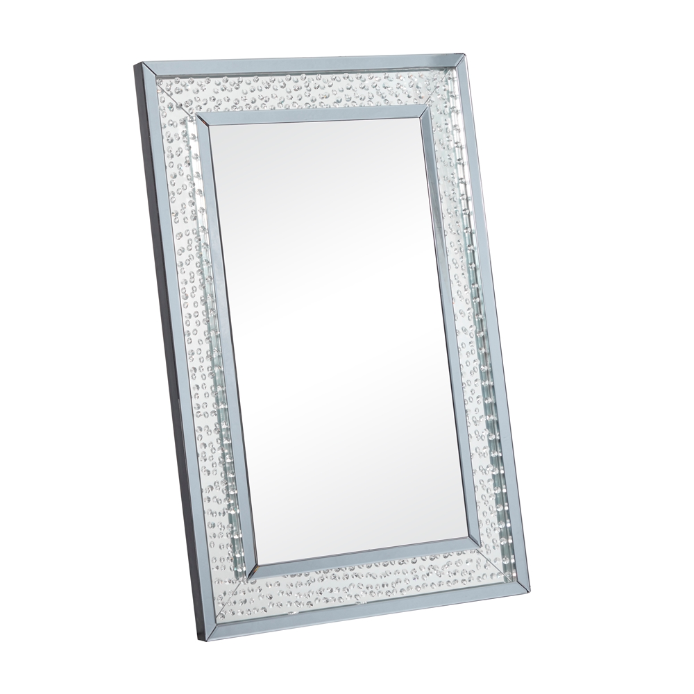 Grayson Lane 47.25-in L X 31.5-in W Glam Rectangle Blue Framed Wall Mirror 3 Grayson Lane 47.25-in L X 31.5-in W Glam Rectangle Blue Framed Wall Mirror - Image 3