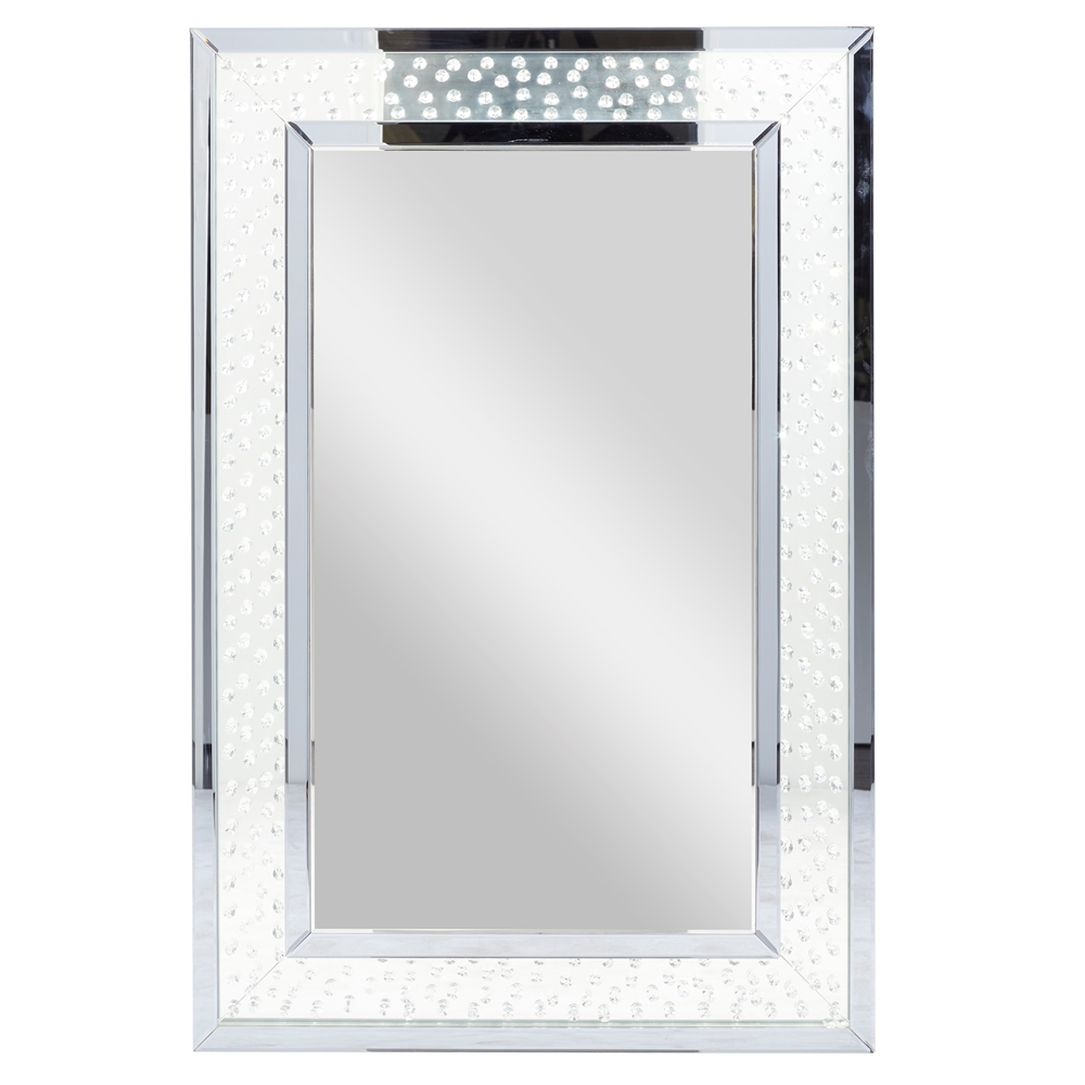 Grayson Lane 47.25-in L X 31.5-in W Glam Rectangle Blue Framed Wall Mirror 5 Grayson Lane 47.25-in L X 31.5-in W Glam Rectangle Blue Framed Wall Mirror - Image 5