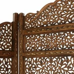 Grayson Lane 4-Panel Brown Wood Traditional Style Folding Room Divider 12 Grayson Lane 4-Panel Brown Wood Traditional Style Folding Room Divider -GRAYSON LANE SHOP 330902022 AlternateImage4