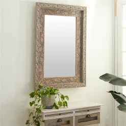 Grayson Lane 48-in L X 35.5-in W Vintage Rectangle Brown Framed Wall Mirror -GRAYSON LANE SHOP 330902034 AlternateImage1