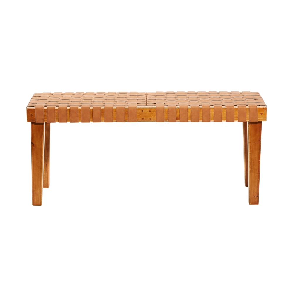 Grayson Lane Rustic Brown Accent Bench 5 Grayson Lane Rustic Brown Accent Bench - Image 5