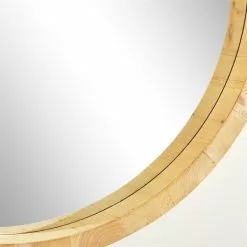 Grayson Lane 39.5-in L X 39.5-in W Natural Round Brown Framed Wall Mirror 11 Grayson Lane 39.5-in L X 39.5-in W Natural Round Brown Framed Wall Mirror -GRAYSON LANE SHOP 330902041 AlternateImage3