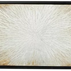 Grayson Lane Black Wood Framed 20-in H X 71-in W Glam Abstract Canvas Hand-Painted Painting -GRAYSON LANE SHOP 330902050 AlternateImage4