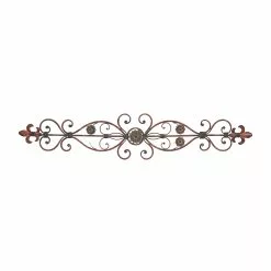 Grayson Lane 11-in H X 54-in W Brown Metal Transitional Ornamental Wall Accent -GRAYSON LANE SHOP 330902052 MainImage 001