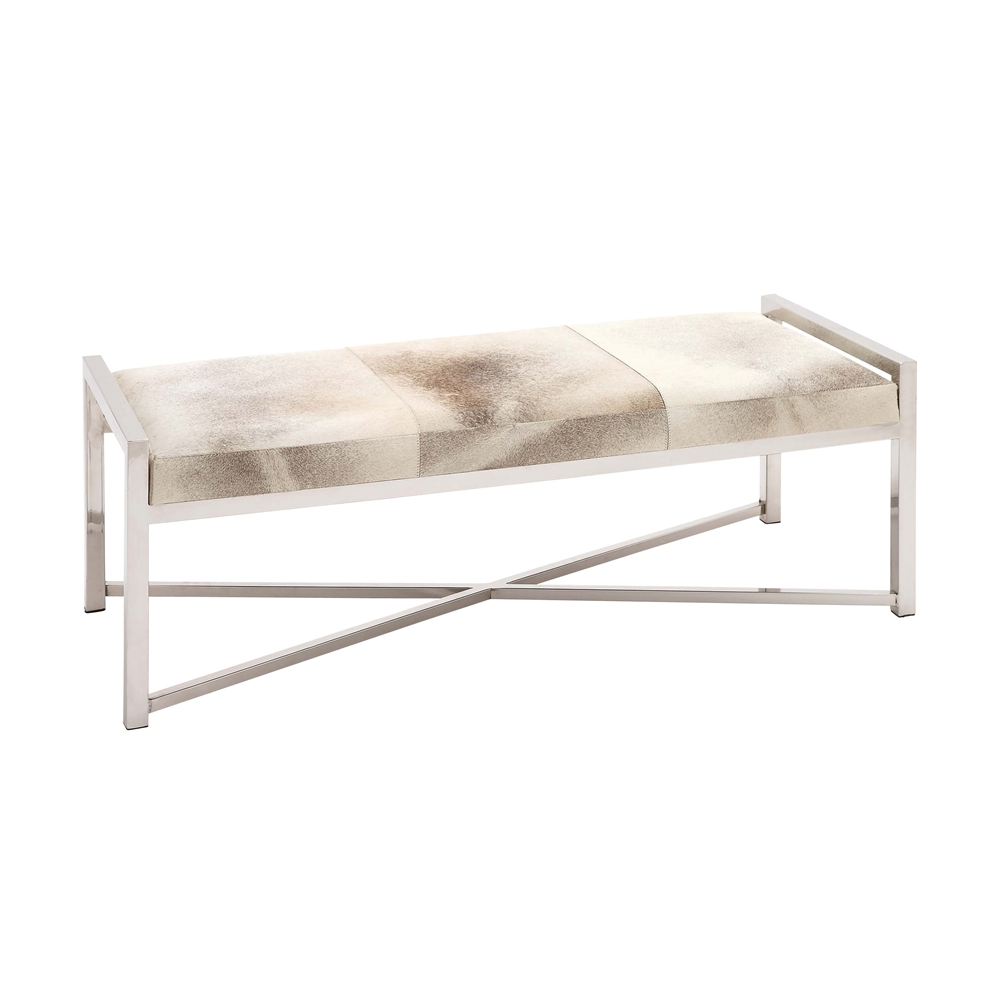 Grayson Lane Contemporary Beige Accent Bench 3 Grayson Lane Contemporary Beige Accent Bench - Image 3