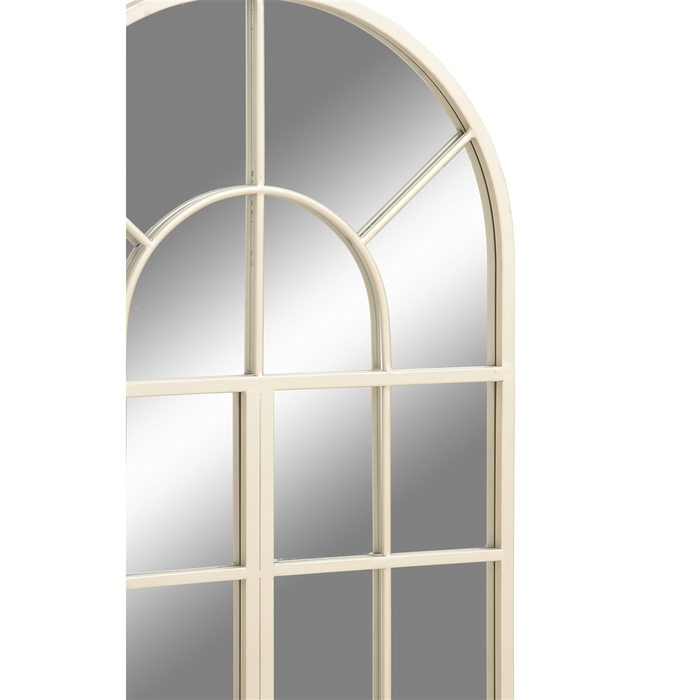 Grayson Lane 48-in L X 24-in W Traditional Arch White Framed Wall Mirror 3 Grayson Lane 48-in L X 24-in W Traditional Arch White Framed Wall Mirror - Image 3