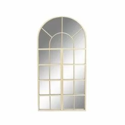 Grayson Lane 48-in L X 24-in W Traditional Arch White Framed Wall Mirror