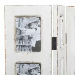 Grayson Lane 3-Panel White Mirrored Folding Farmhouse Style Room Divider -GRAYSON LANE SHOP 330902090 AlternateImage4