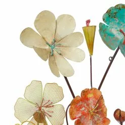 Grayson Lane 18-in X 37-in Multicoloured Metal Eclectic Floral Wall Decor -GRAYSON LANE SHOP 330940684 AlternateImage6