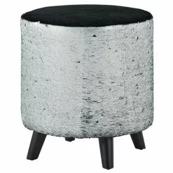 Grayson Lane Modern Black Polyester/Wood Round Ottoman 11 Grayson Lane Modern Black Polyester/Wood Round Ottoman -GRAYSON LANE SHOP 330940712 AlternateImage5