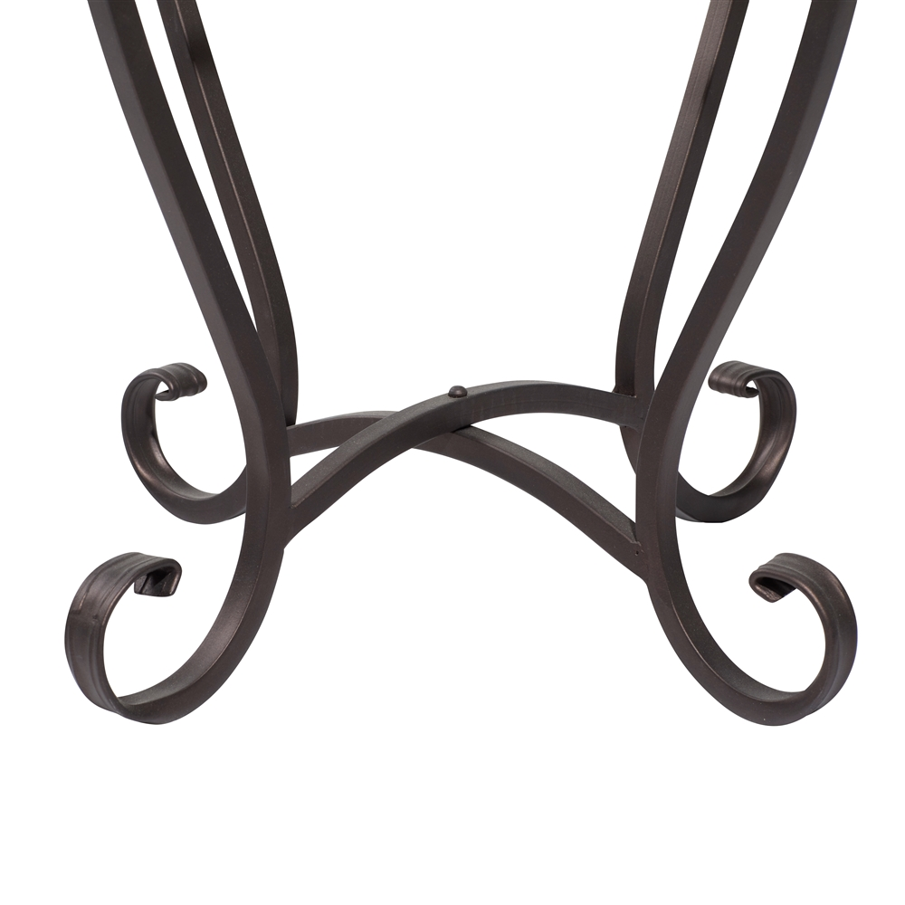 Grayson Lane 23-in X 16-in Cream Granite/Marble Round Accent Table 3 Grayson Lane 23-in X 16-in Cream Granite/Marble Round Accent Table - Image 3