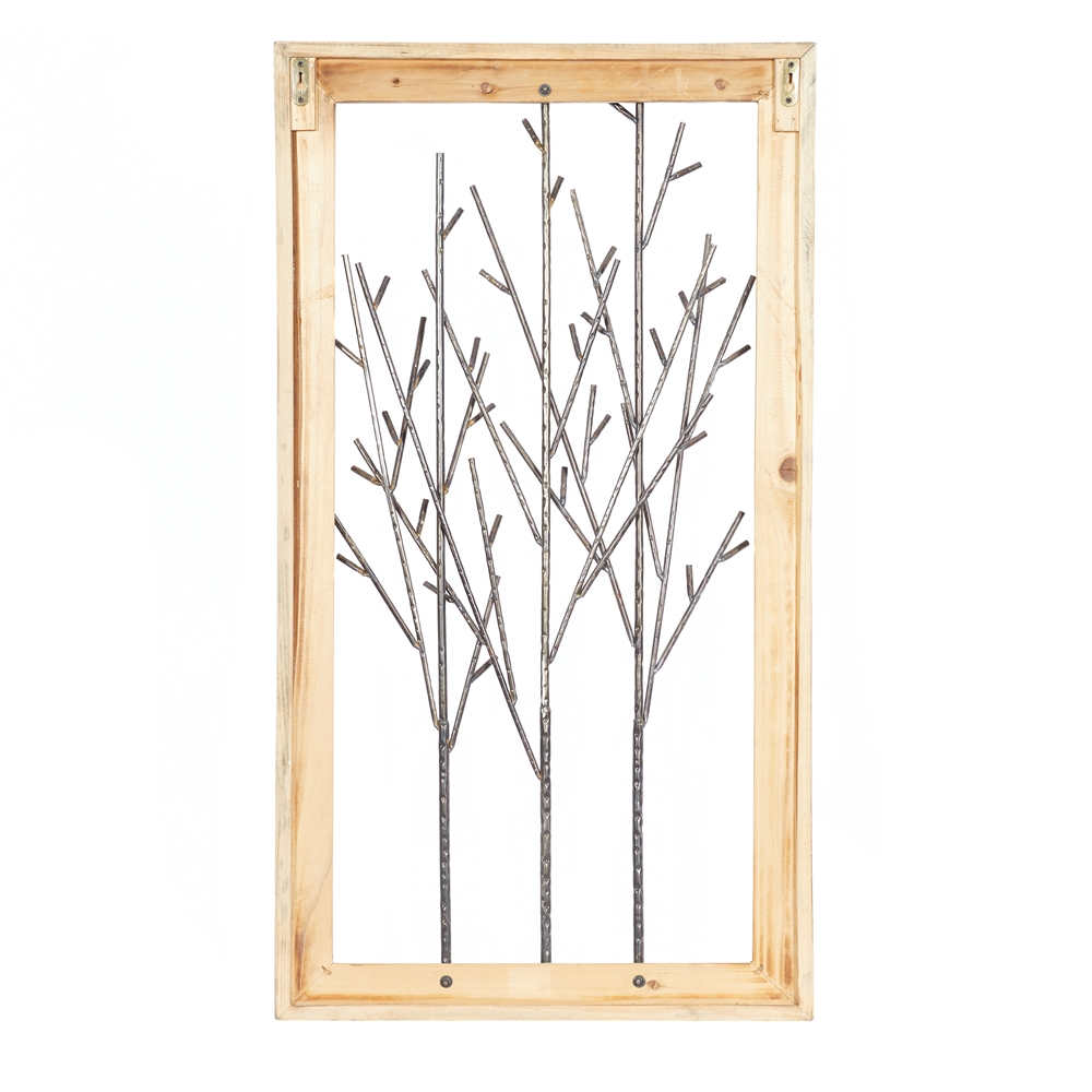 Grayson Lane 20-in X 36-in Brown Metal Contemporary Wall Decor 5 Grayson Lane 20-in X 36-in Brown Metal Contemporary Wall Decor - Image 5