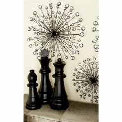 Grayson Lane 16-in X 20-in X 24-in Black Metal Glam Wall Decor - Set Of 3 -GRAYSON LANE SHOP 330940740 AlternateImage2