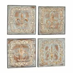 Grayson Lane 16-in X 16-in Brass Metal Rustic Wall Decor - Set Of 4 -GRAYSON LANE SHOP 330940744 AlternateImage7
