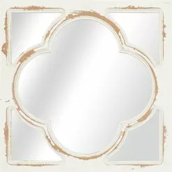 Grayson Lane 12-in X 12-in White Square Framed Wall Mirror - Set Of 4 -GRAYSON LANE SHOP 330940755 AlternateImage4