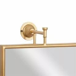 Grayson Lane 14-in X 28-in Rectangle Gold Contemporary Framed Wall Mirror -GRAYSON LANE SHOP 330940768 AlternateImage3