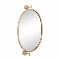 Grayson Lane 15-in X 29-in Oval Gold Contemporary Framed Wall Mirror -GRAYSON LANE SHOP 330940769 AlternateImage5