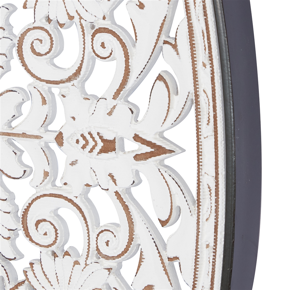 Grayson Lane 23-in X 24-in X 19-in White Wooden Farmhouse Wall Decor - Set Of 3 4 Grayson Lane 23-in X 24-in X 19-in White Wooden Farmhouse Wall Decor - Set Of 3 - Image 4