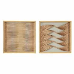 Grayson Lane 20-in X 20-in Brown Wood Framed Coastal Style Abstract Wall Art - Set Of 2 12 Grayson Lane 20-in X 20-in Brown Wood Framed Coastal Style Abstract Wall Art - Set Of 2 -GRAYSON LANE SHOP 330940790 AlternateImage5
