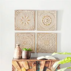 Grayson Lane 17-in X 17-in Gold Metal Eclectic Wall Decor - Set Of 4 9 Grayson Lane 17-in X 17-in Gold Metal Eclectic Wall Decor - Set Of 4 -GRAYSON LANE SHOP 330940795 AlternateImage2