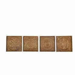Grayson Lane 17-in X 17-in Gold Metal Eclectic Wall Decor - Set Of 4 7 Grayson Lane 17-in X 17-in Gold Metal Eclectic Wall Decor - Set Of 4 -GRAYSON LANE SHOP 330940795 AlternateImage8